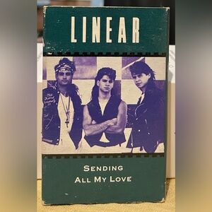 SENDING ALL MY LOVE by LINEAR (CASSETTE SINGLE, 1990)